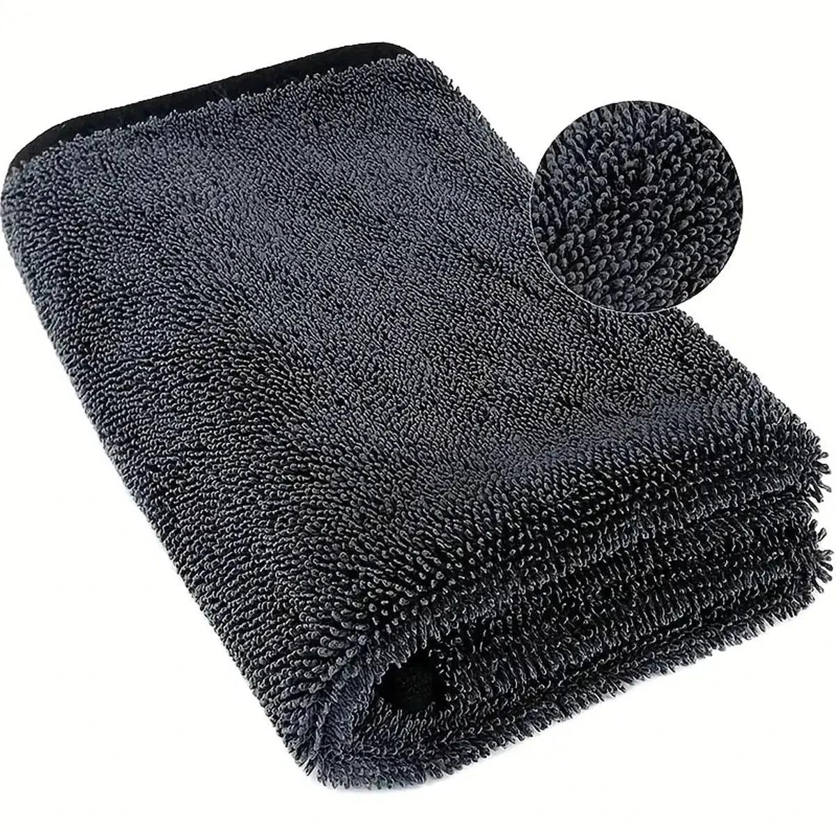Dark Gray Car Microfiber Towel
