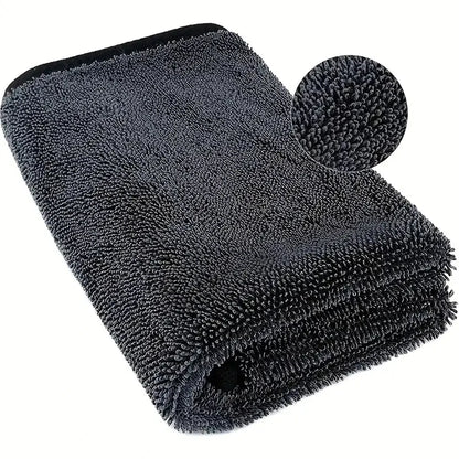 Dark Gray Car Microfiber Towel