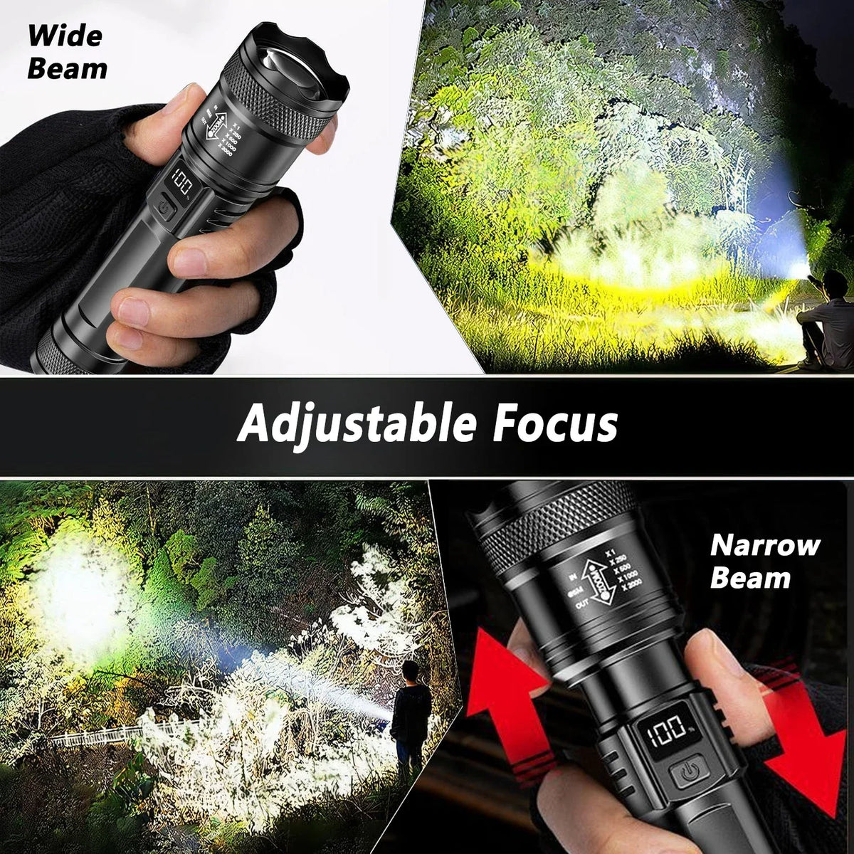 Bright LED Flashlight Tactical EDC
