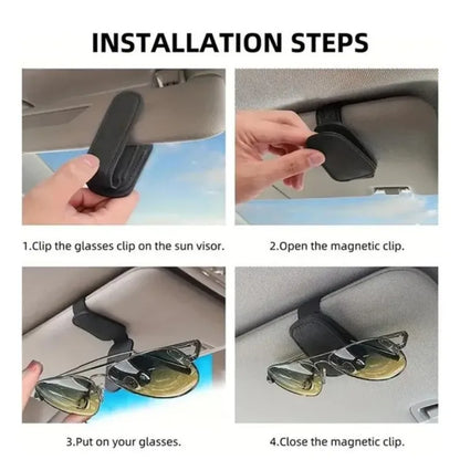 Car Sun Visor Glasses Case