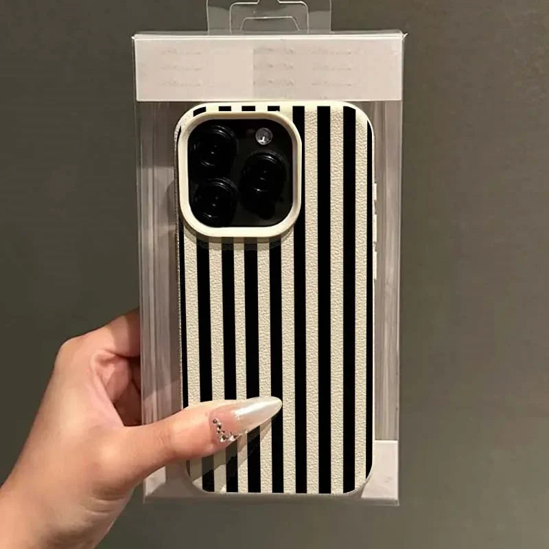 Colorful Striped Minimalist INS Couple