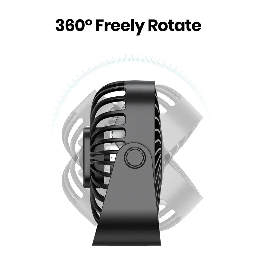 USB Fan Camping Speeds Quiet