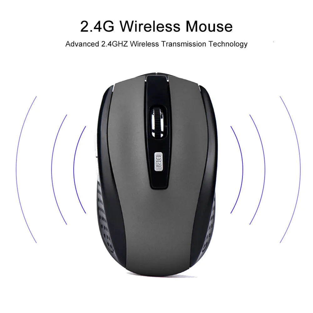 Wireless Mouse Gaming Optical Slim