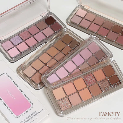 12-color Low Saturation Matte Eyeshadow