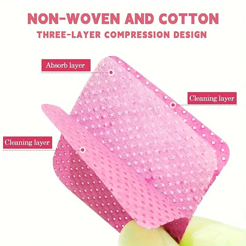 Lint-free Nail Wipes Gel Cleansing