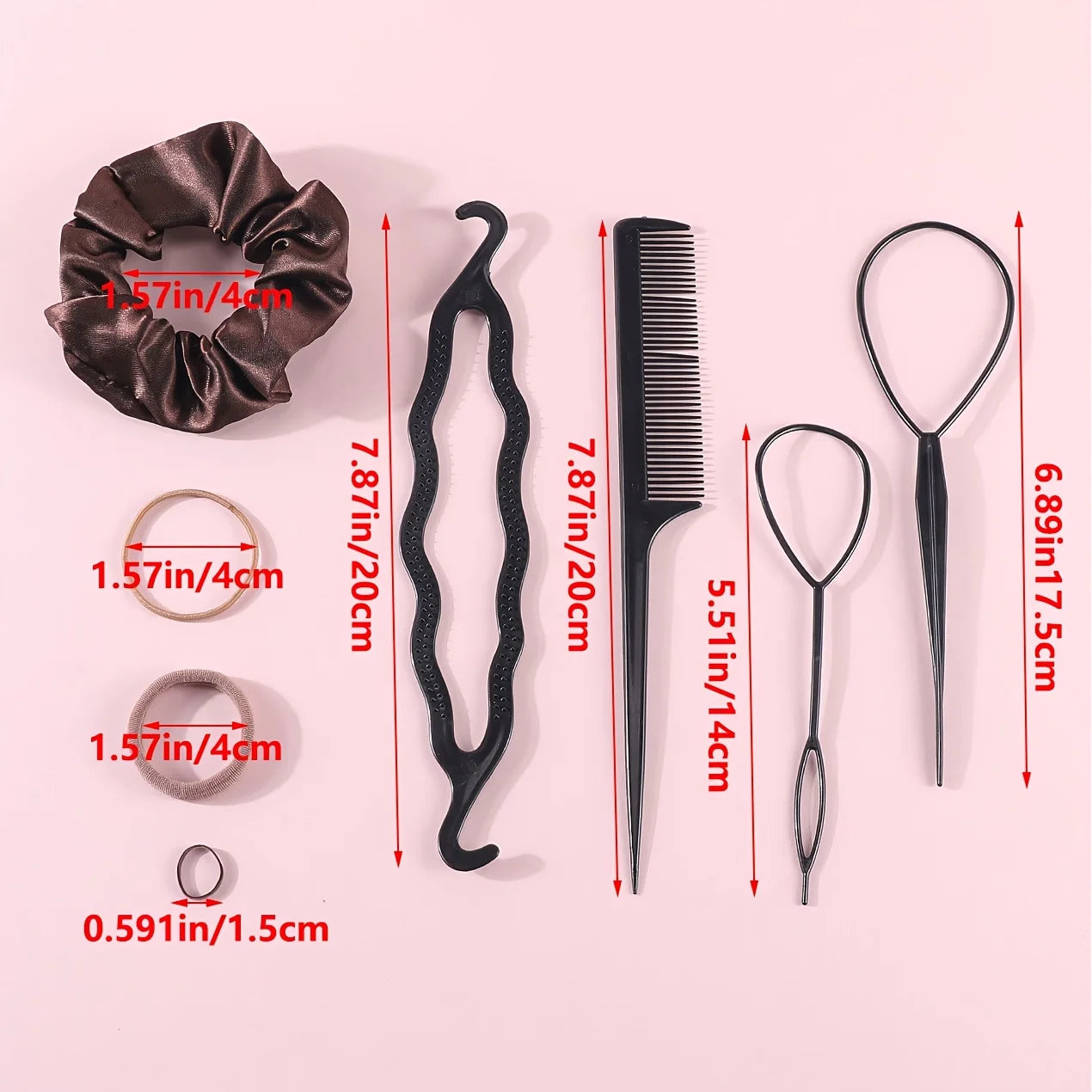 Women Dark Hair Elastic Seamless