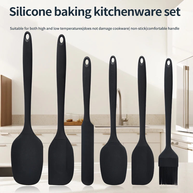Silicone Kitchenware 6-piece Cream Scraper