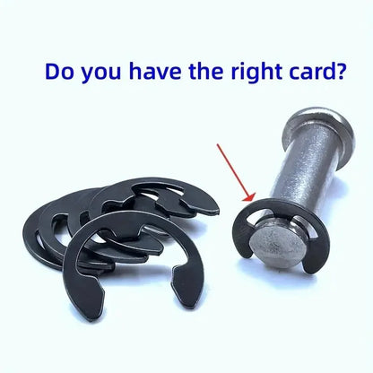 Black Stainless Steel Retaining Circlip