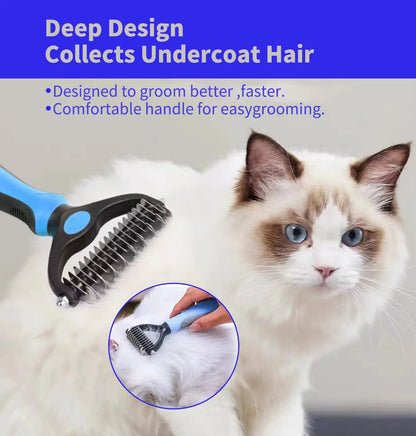 Pet Deshedding Brush Dog Hair