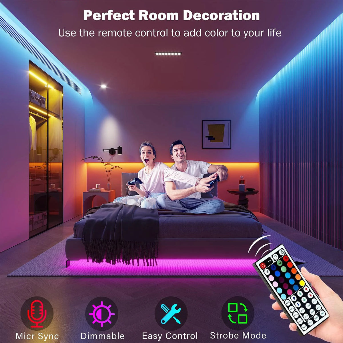 RGB Led Strip Lights Room