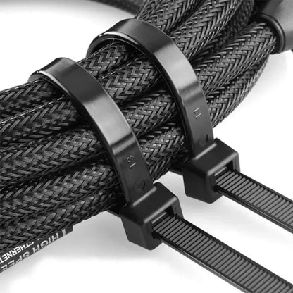 Self-locking Plastic Nylon Tie Black