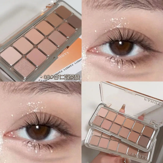 12-color Low Saturation Matte Eyeshadow