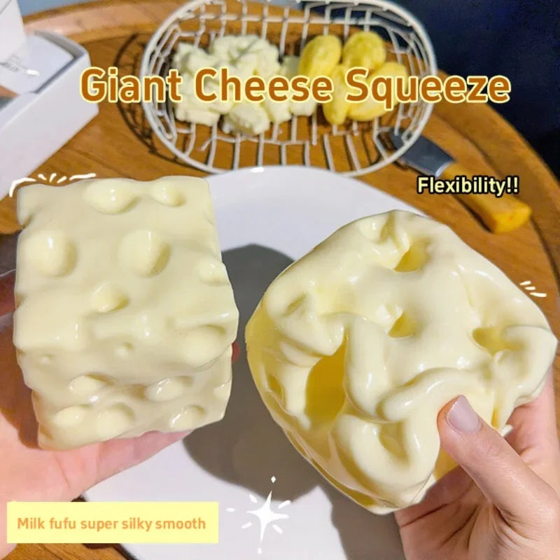 Taba Squishy Cheese Cube Stress