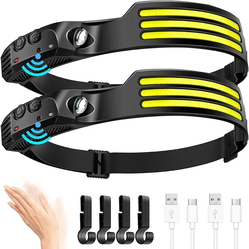 COB LED Headlamp Induction Head