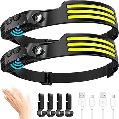 COB LED Headlamp Induction Head