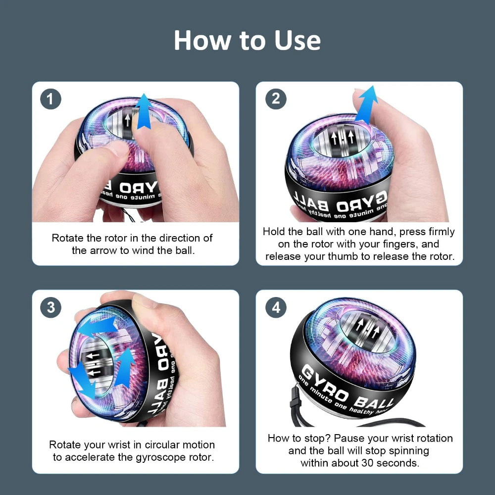 Wrist Power Hand Ball Auto-start