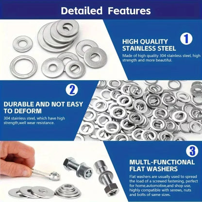 Stainless Steel Flat Washers DIY