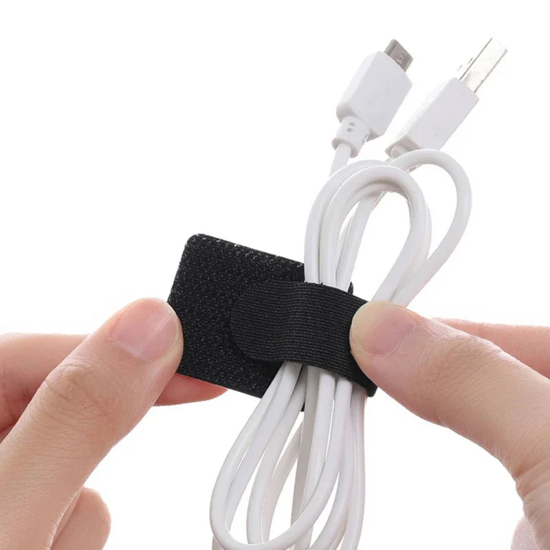 Adhesive Cable Management Straps Reusable