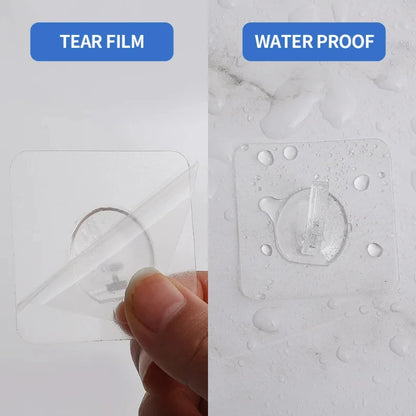 Self-adhesive Hook Transparent Door Wall