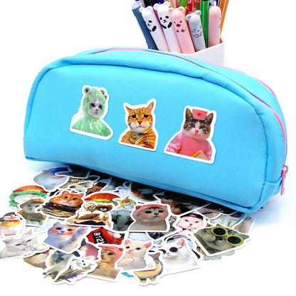 Funny Cat Stickers Cartoon Cute