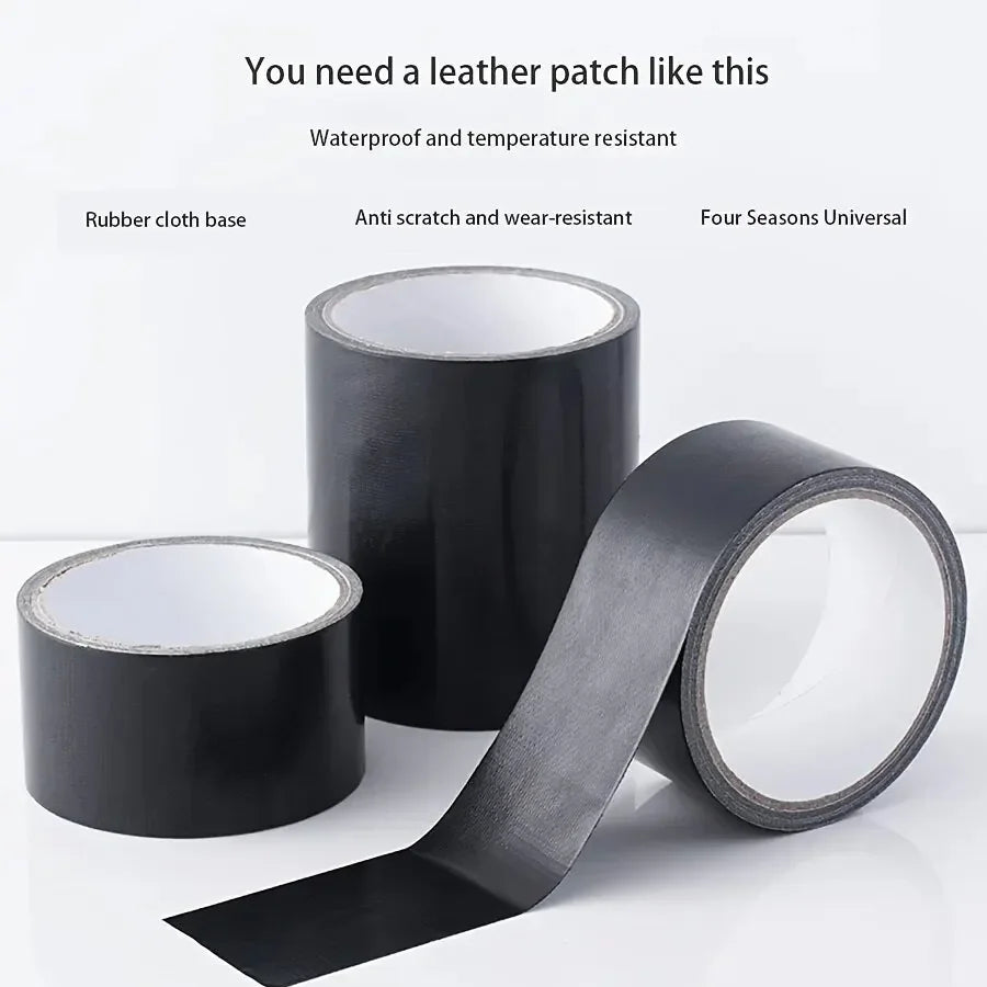 Black Cloth-based Tape Leather Repair