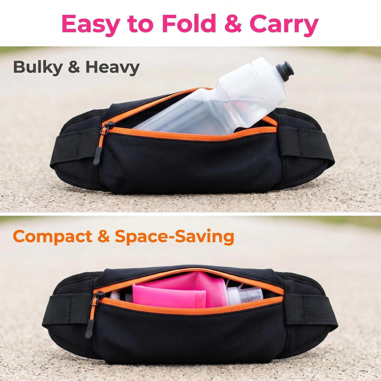 Collapsible Silicone Water Bottle Bite