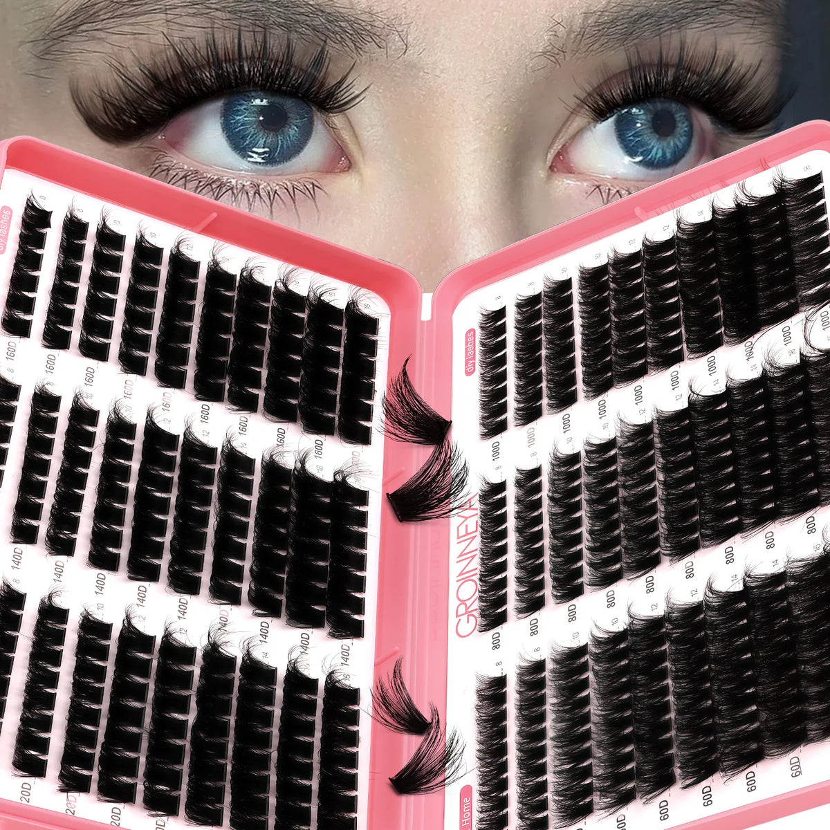 Groinneya Lashes Cluster DIY Lash