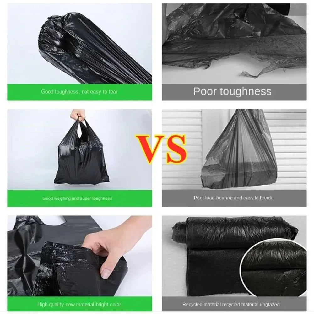Black Thickened Plastic Vest Bags