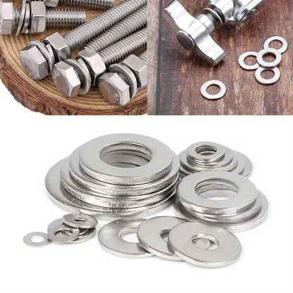 180-piece Hardware Flat Washer Kit