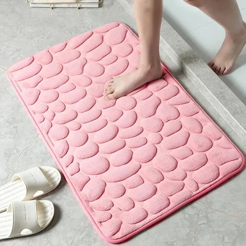 Embossed Fiber Carpet Bathroom Living