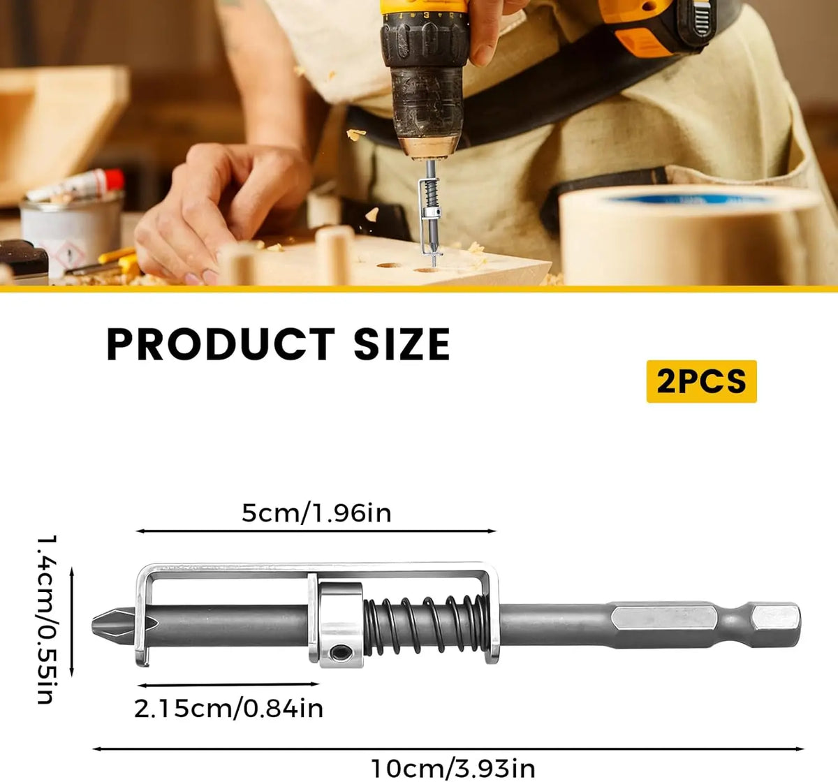 Spring-loaded Screw Holder Drill Bit
