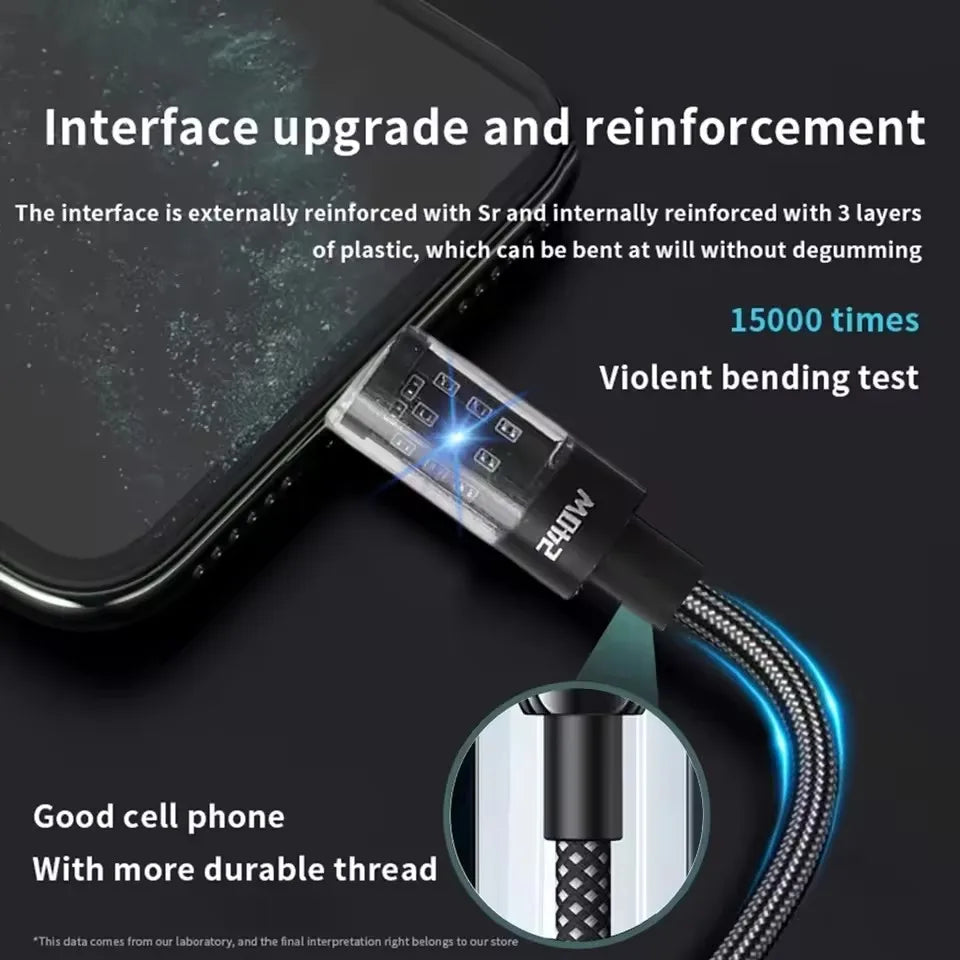 Nylon Cable USB Type C