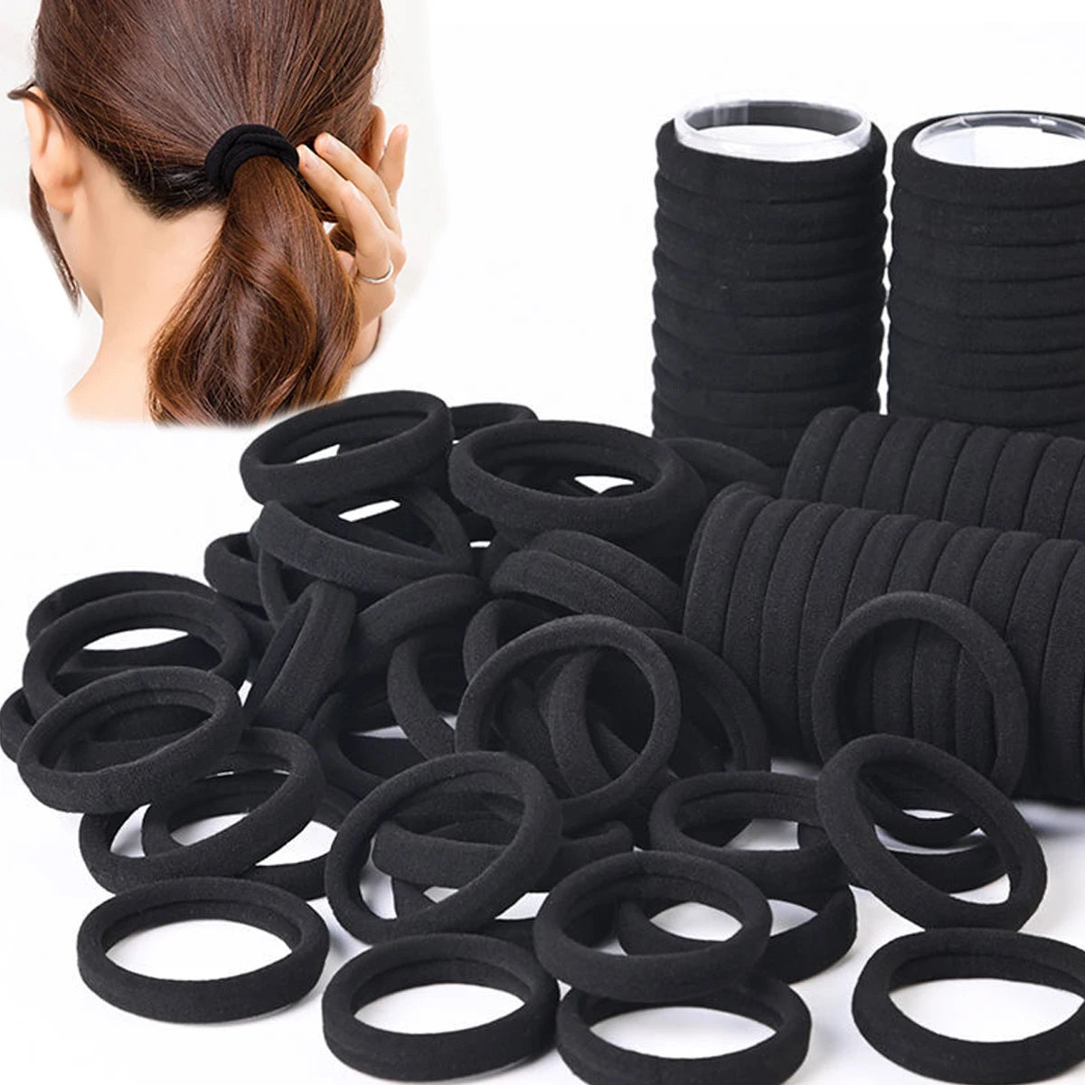 Black White Hair Bands Women's
