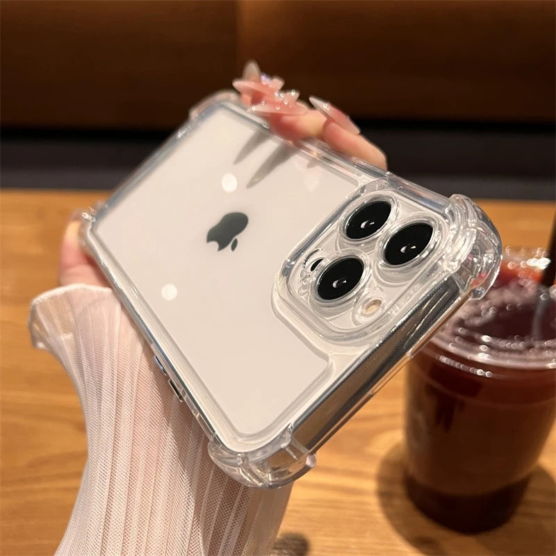 Luxury Shockproof Transparent Case X