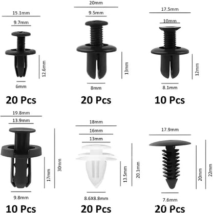 Auto Fastener Clips Kit Multi-size