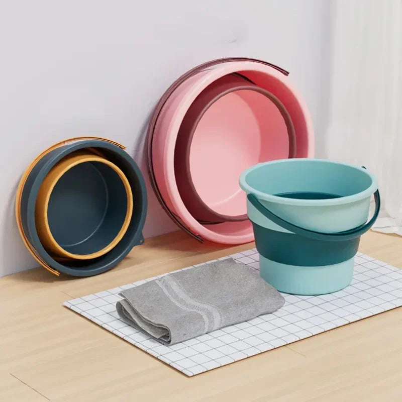 Folding Bucket Thickened Silicone Car
