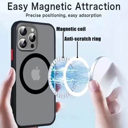 Luxury Armor Matte Magnetic Wireless
