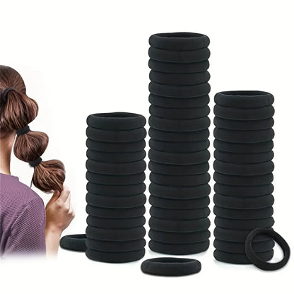 Elastic Hair Bands Girls Black