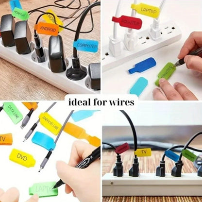 Reusable Waterproof Cable Labels Color-coded