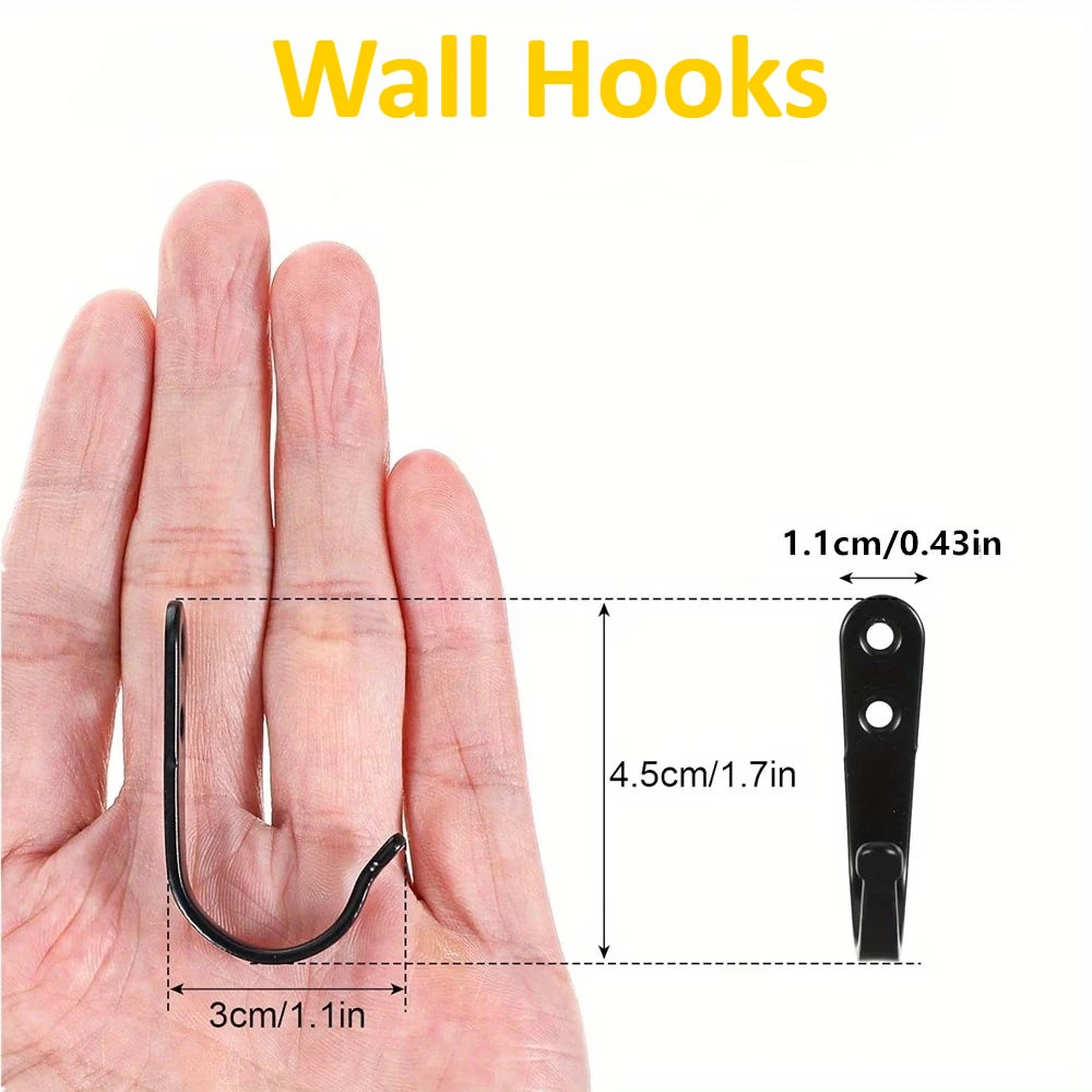 Hooks Screws Heavy-duty Iron Coat