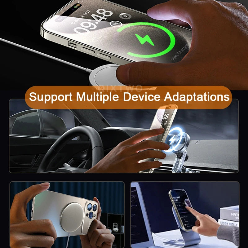 Luxury Glass Camera Magesafe Magnetic