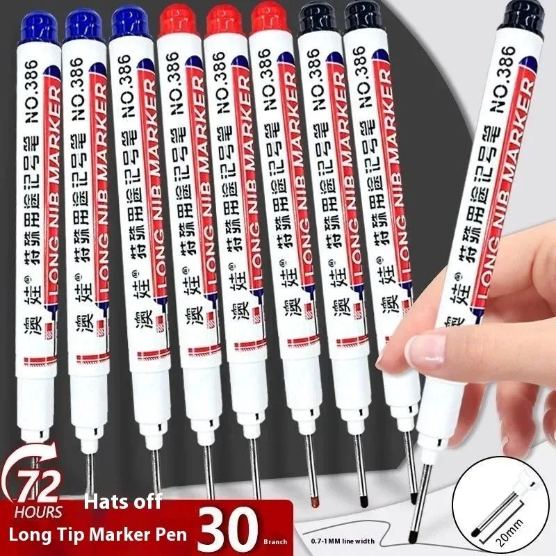 Waterproof Long Head Markers Deep