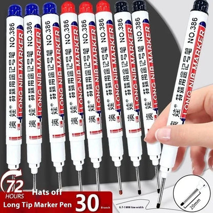 Waterproof Long Head Markers Deep