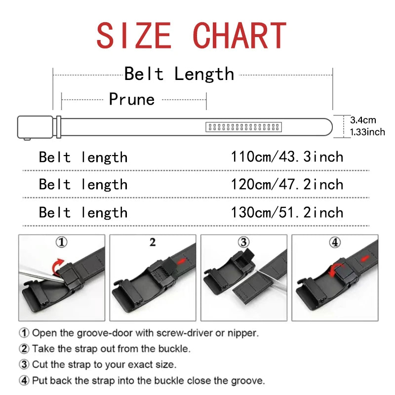 Men's High-quality Belt Luxury Black