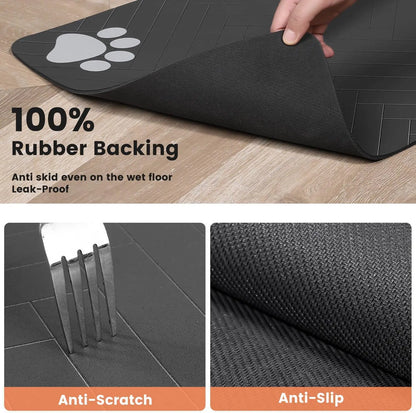 Pet Feeding Mat-absorbent Placemat Food
