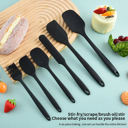 Silicone Kitchenware 6-piece Cream Scraper