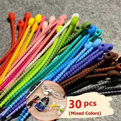 Silicone Reusable Cable Organizer Storage