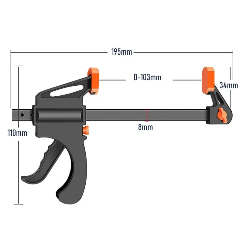 Woodworking Work Bar Clamp Clip