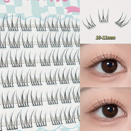 Mixiaohe Glueless Eyelashes Clusters C