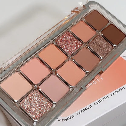 12-color Low Saturation Matte Eyeshadow